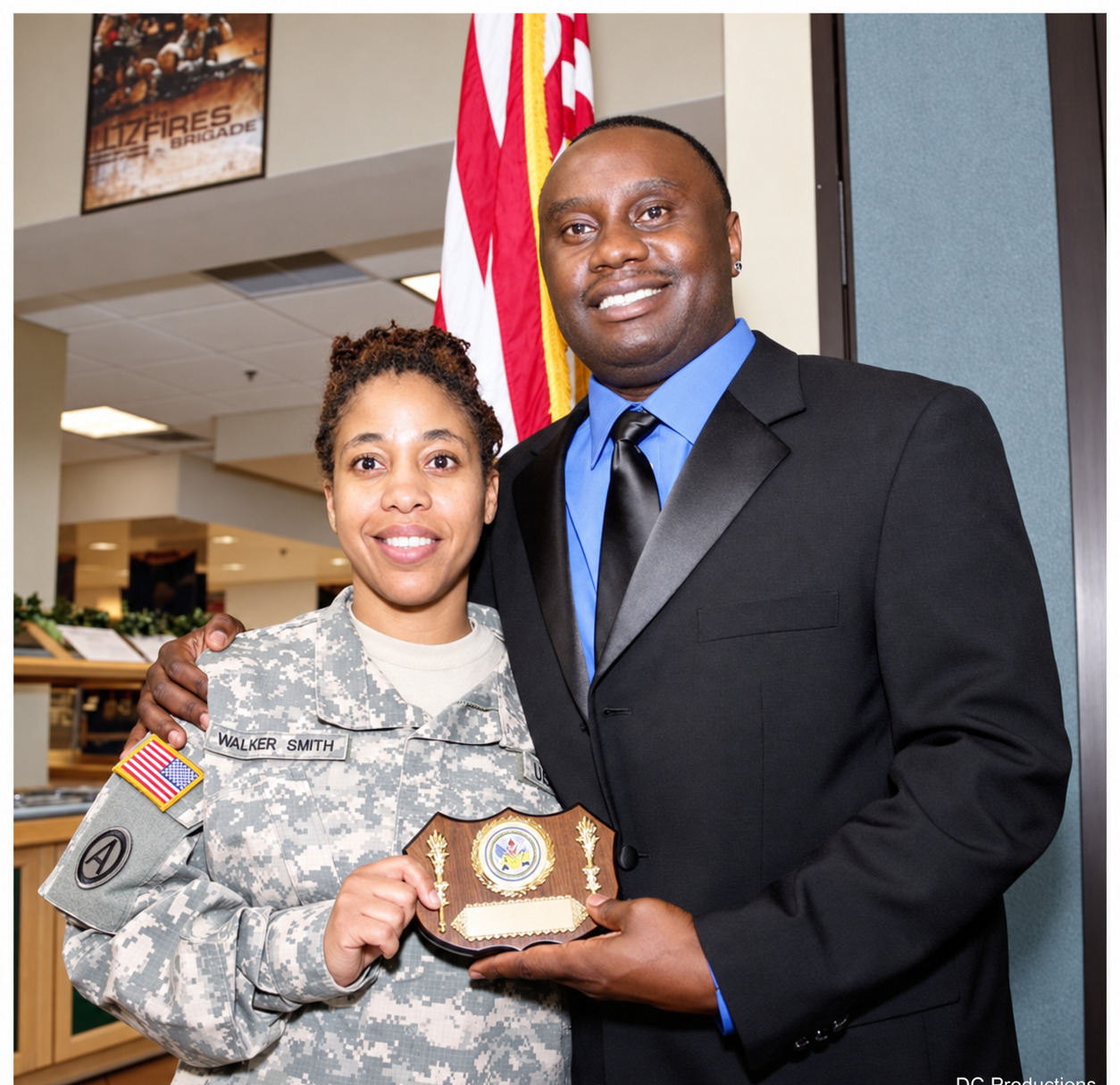 Dr. Davies Chirwa honoured by a U.S. Armed Forces representative