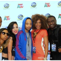 Davies Chirwa with J. Holiday and DC Productions Crew