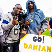 Davies Chirwa with Hip Hop Artist Snoop Dogg
