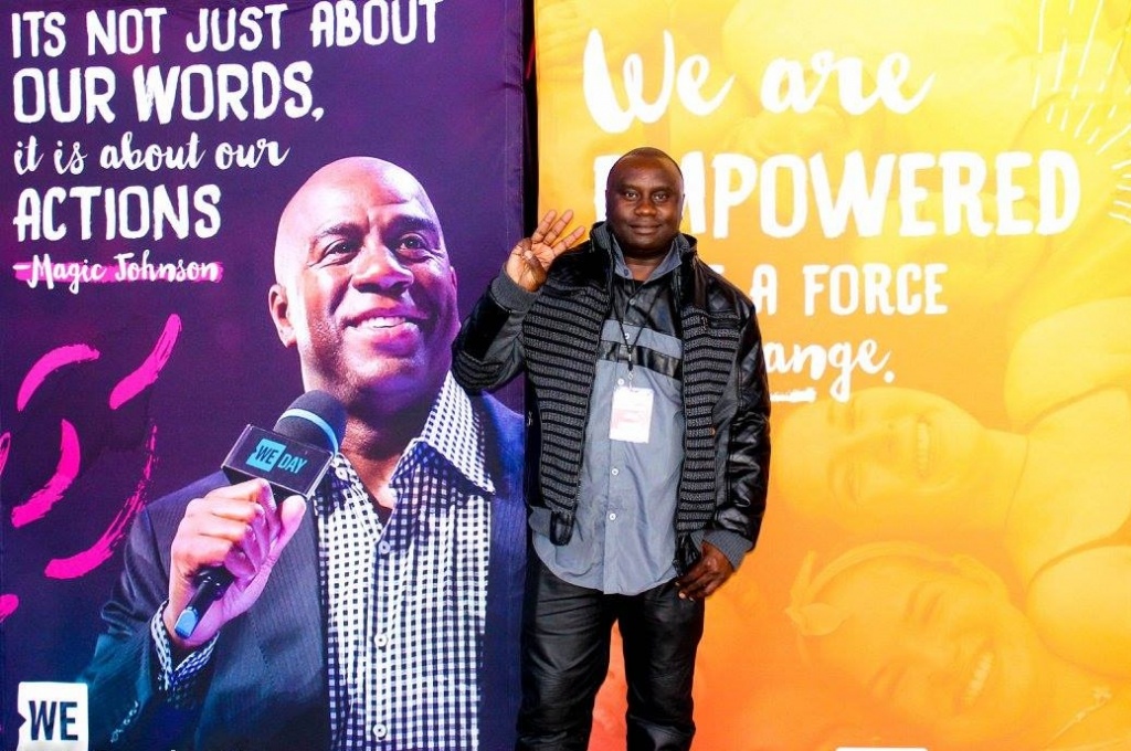 Davies Chirwa at WE Day