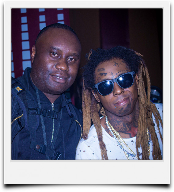 Davies with Lil Wayne